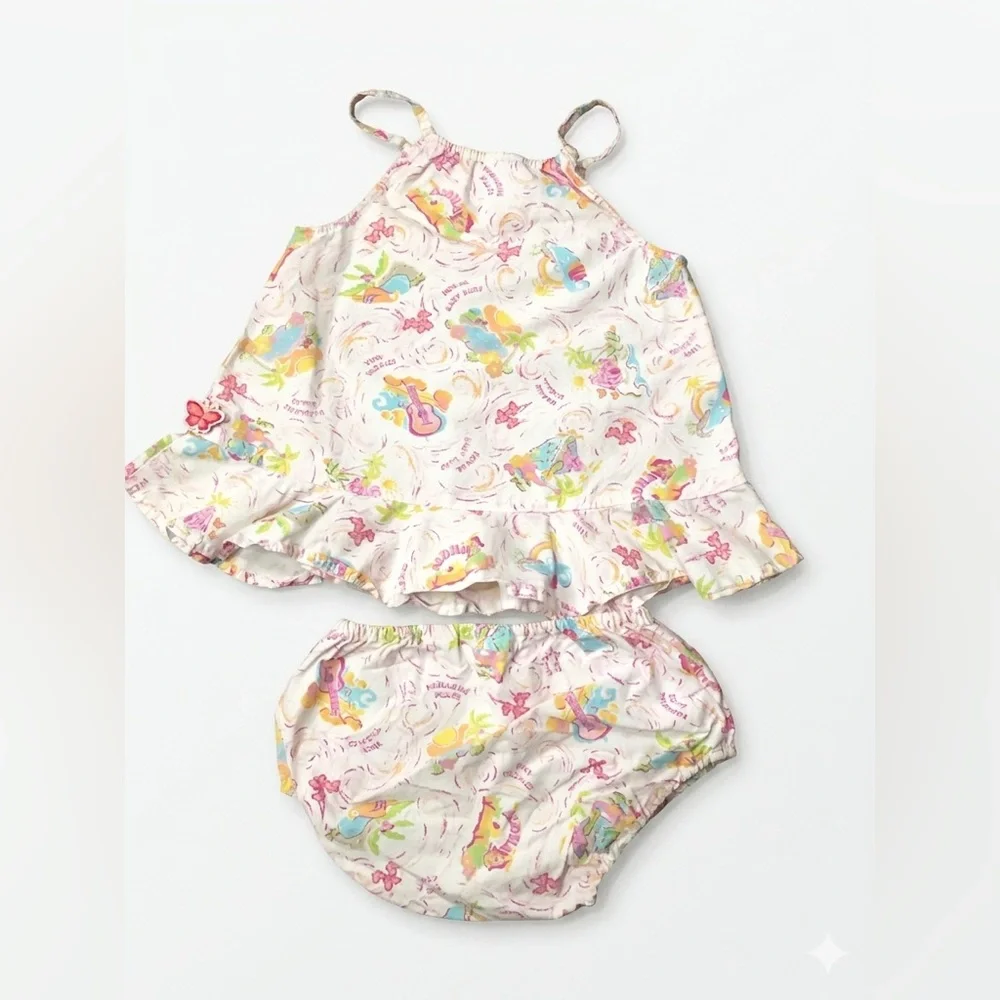 Vintage Style The Children's Place Tropical Hawaiian Baby “Tiny Tropics” Set - Picture 2 of 7